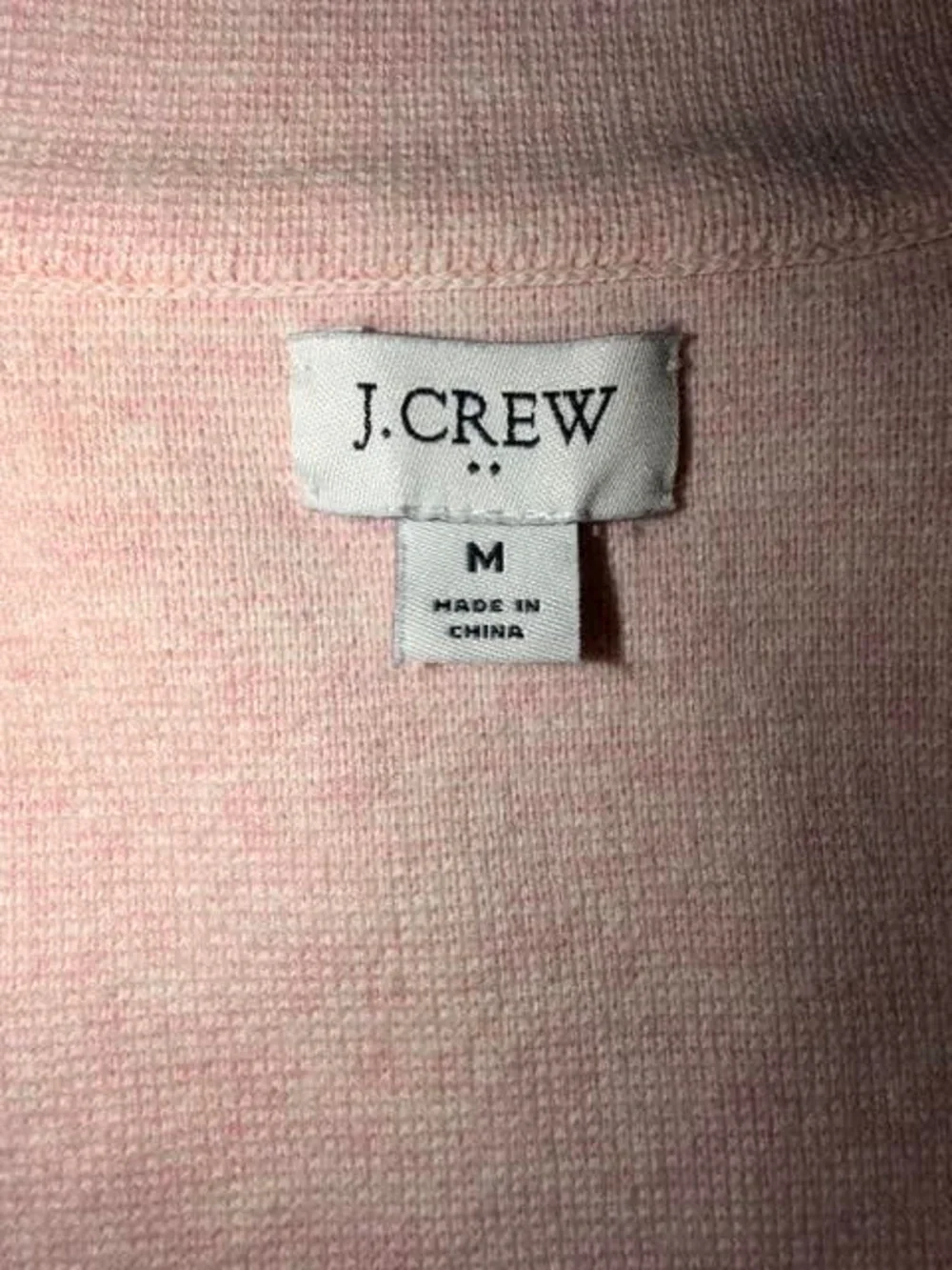 J.Crew Re-Imagined 100% Cotton Knit Sweater Blazer - Heather Pink / Medium